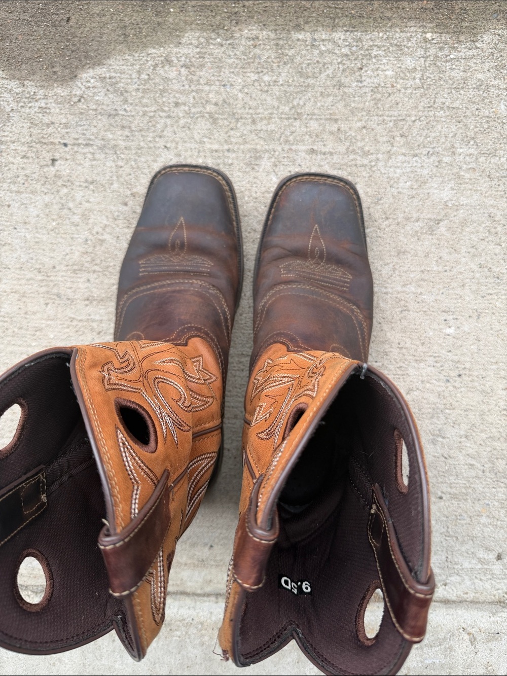 Men's Rebel By Durango Saddle Up Western Boots Size 9.5D (Style: DB442) - Picture 6 of 10